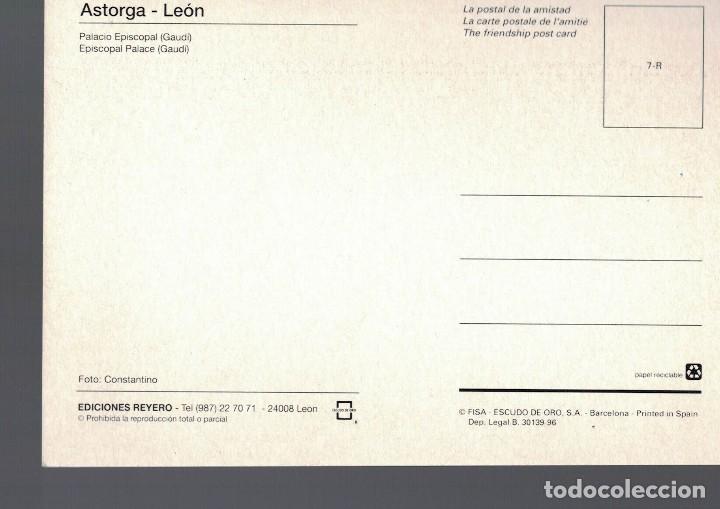Postales: Astorga. Le&oacute;n. Palacio Episcopal. Gaud&iacute;. / Postal sin circular - Foto 2