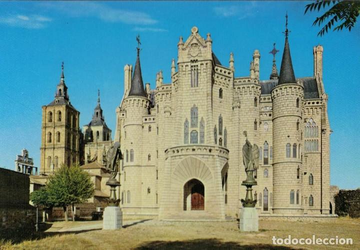 Postales: Astorga. Palacio episcopal y Torre de la Catedral. Le&oacute;n. / Postal sin circular - Foto 1