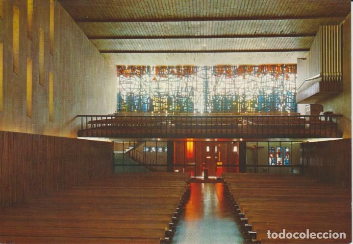 Postales: (7) LEON . NUESTRA SE&Ntilde;ORA DEL CAMINO . VISTA INTERIOR DEL TEMPLO ... SIN CIRCULAR