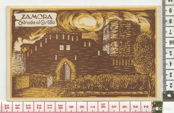 Postales: ST 116 TARJETA POSTAL ILUSTRADA ZAMORA ENTRADA AL CASTILLO A&Ntilde;O DESCONOCIDO