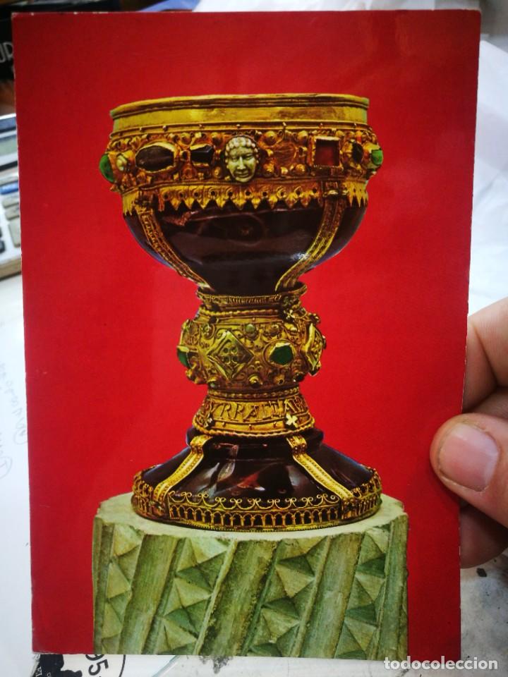 Postales: Postal LEON San Isidoro C&aacute;liz de Do&ntilde;a Urraca S.XI N 43 HIJOS DE F.ALONSO 1974 Escrita