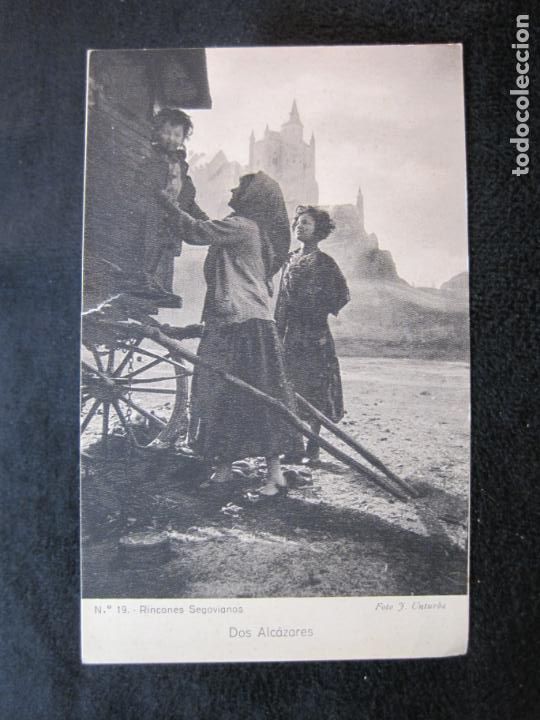 Postales: SEGOVIA-RINCONES SEGOVIANOS-DOS ALCAZARES-HUECOGRABADO ARTE-POSTAL ANTIGUA-(78.955)