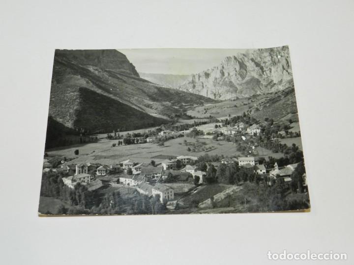 Postales: POSTAL POSADA DE VALDE&Oacute;N - D ABASCAL HOTEL PICOS DE EUROPA (LEON), 1963, SE&Ntilde;ALES DE USO