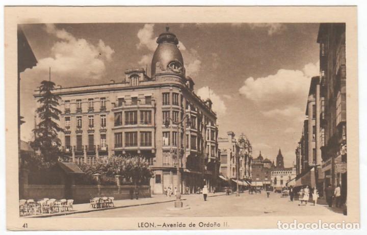 Postales: Antigua Leon. Avenida de Ordo&ntilde;o II. Ed Garrabella Sin circular 40s aa
