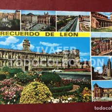 Postales: POSTAL RECUERDO DE LEON, CALLE Y MONUMENTOS DE LEON CAPITAL Y PROVINCIA, 1970
