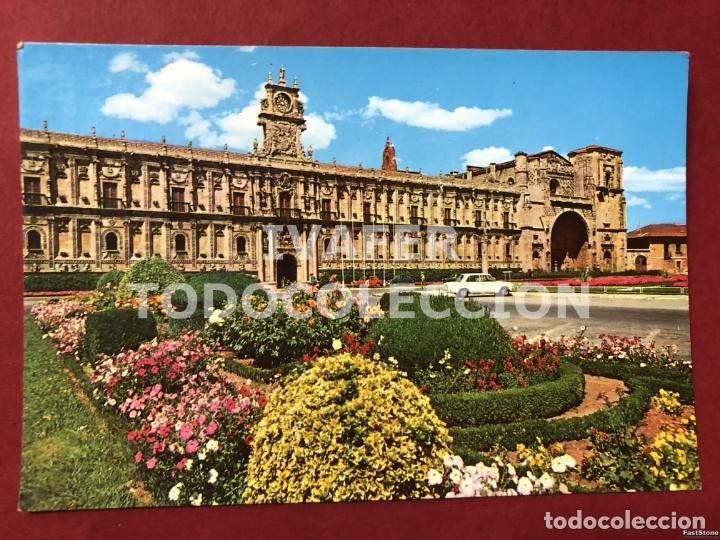 Postales: POSTAL HOSTAL DE SAN MARCOS, LEON, A&Ntilde;O 1969