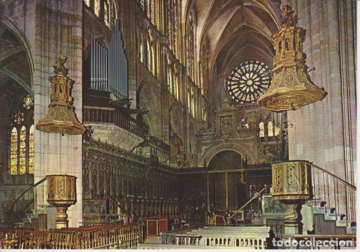 Postales: (58) LEON. CATEDRAL. CORO Y ORGANO ... SIN CIRCULAR