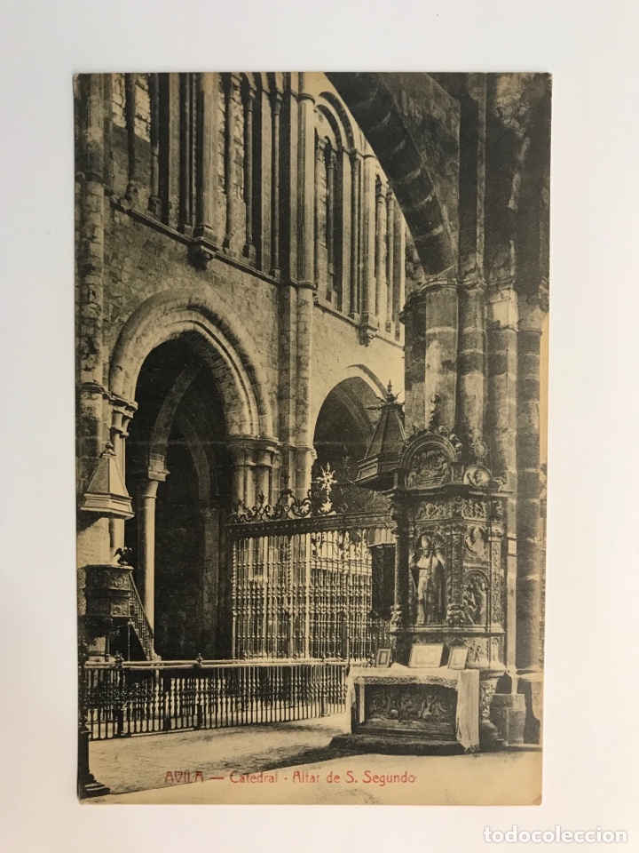 Postales: AVILA, Postal C&aacute;tedral. Altar de S. Segundo. Edicion A. Medrano (h.1920?) S/C