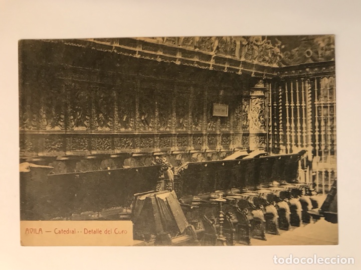 Postales: AVILA, Postal Catedral. Detalle del Coro. Edicion A. Medrano (h.1920?) S/C