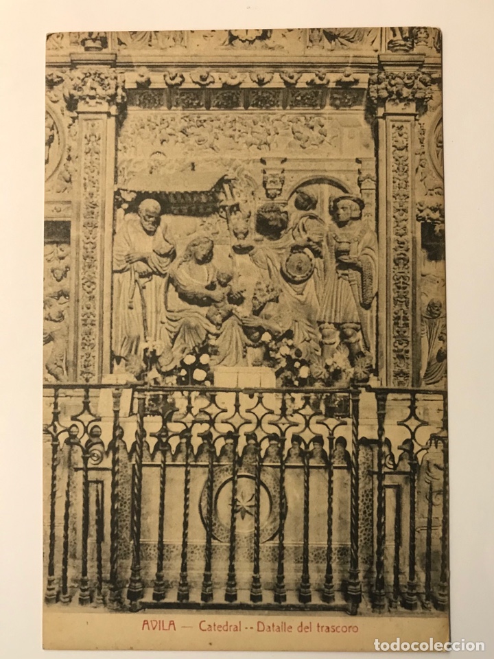 Postales: AVILA, Postal Catedral. Detalle del Trascoro. Edicion A. Medrano (h.1920?) S/C