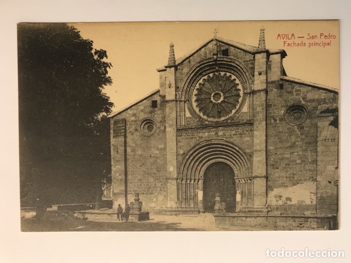 Postales: AVILA, Postal San Pedro. Fachada principal. Edicion A. Medrano (h.1920?) S/C