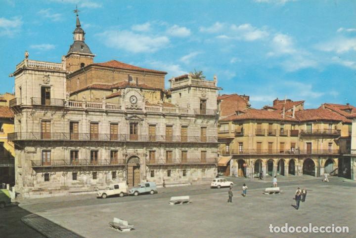 Postales: postal - leon - plaza mayor - coches - n&ordm; 95 - ed g. cobas - a&ntilde;o 1978 - escrita