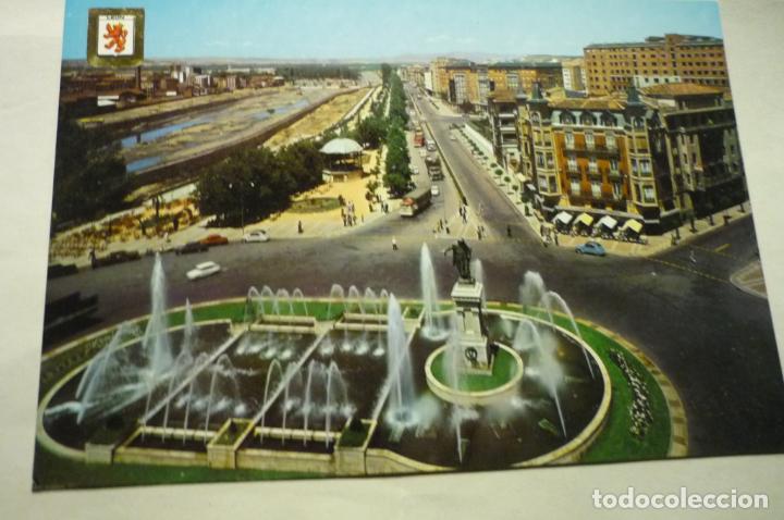 Postales: postal leon-paseo condesa y fuente guzman