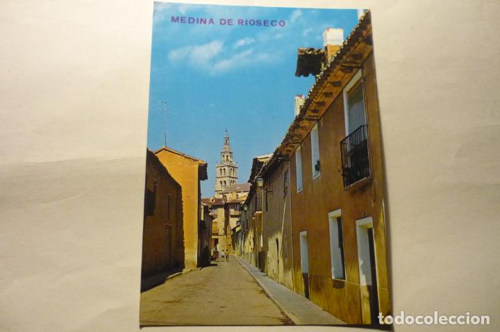 Postales: POSTAL MEDINA DE RIOSECO.-CALLE CUERVOS Y TORRE STA.MARIA