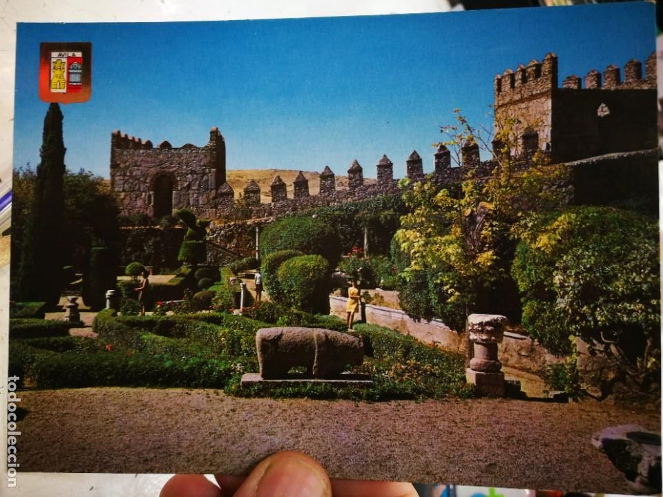 Postales: Postal AVILA Jardines Marqu&eacute;s de Santo Domingo y Murallas N 61 DIMINGUEZ Publicidad ISELMA Yemas de