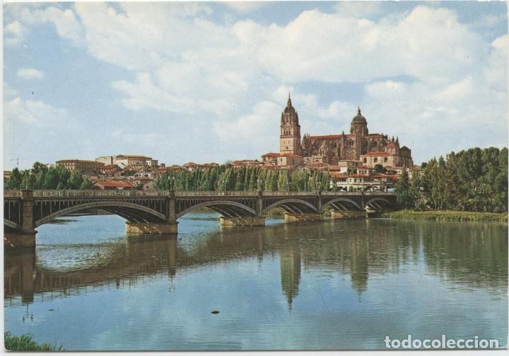 Postales: N&ordm; 48-SALAMANCA. Puente sobre el r&iacute;o Tormes. Sin circular. ED. GARC&Iacute;A GARRABELLA