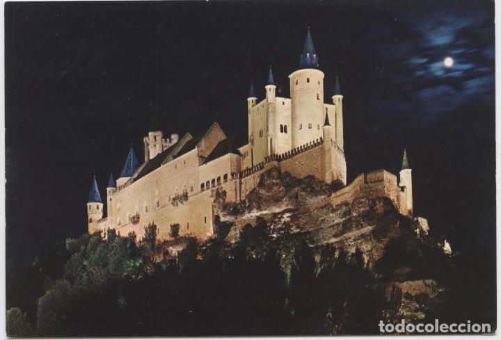 Postales: N&ordm; 83-SEGOVIA. Alc&aacute;zar. Aspecto nocturno. Sin circular. ED. GARC&Iacute;A GARRABELLA