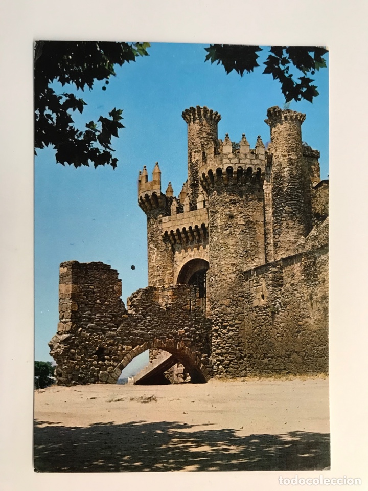 Postales: LEON, Postal Castillo de Ponferrada Siglo XII, Exclusiva Hotel Conde Silva (a.1971) C&iacute;rculada