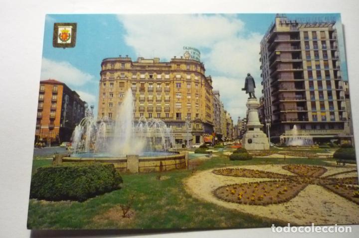 Postales: postal valladolid.-pl.zorrilla jardines fuentes