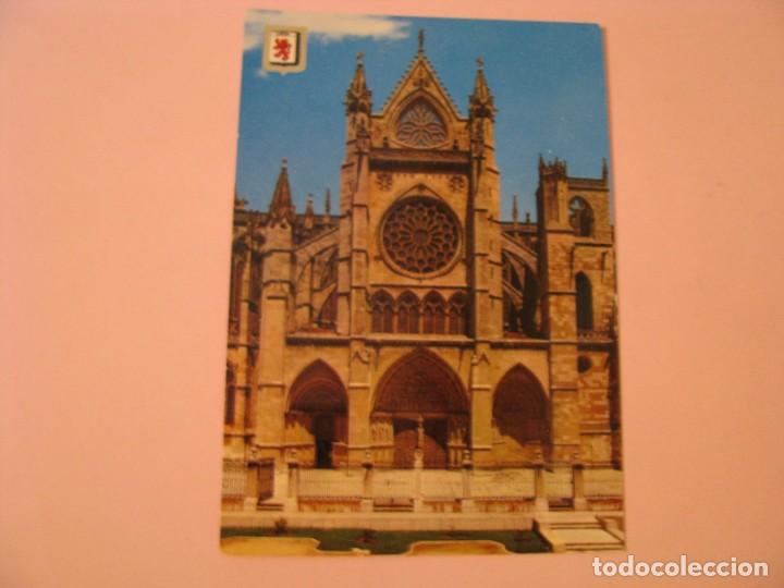 Postales: POSTAL DE LEON. CATEDRAL. FACHADA LATERAL. ED. A. SUBIRATS CASANOVAS.