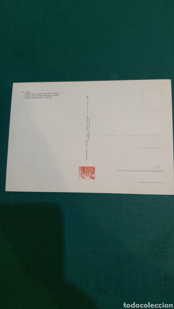 Postales: LE&Oacute;N EDIFICIO CAJA DE AHORROS GAUDI POSTAL HIJOS ALONSO - Foto 2