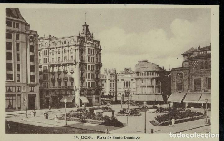 Postales: Le&oacute;n. Plaza de Santo Domingo - Foto 1