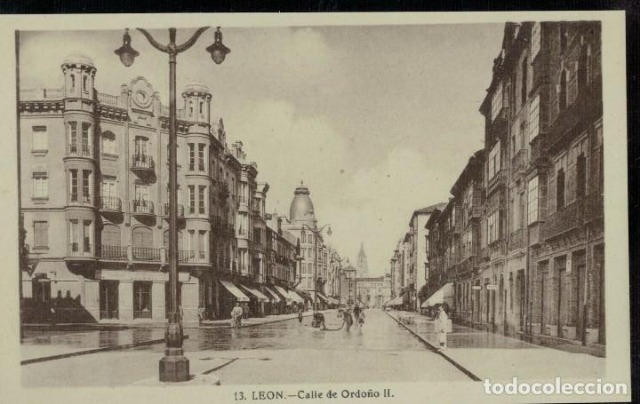 Postales: Le&oacute;n. Calle de Ordo&ntilde;o II - Foto 1