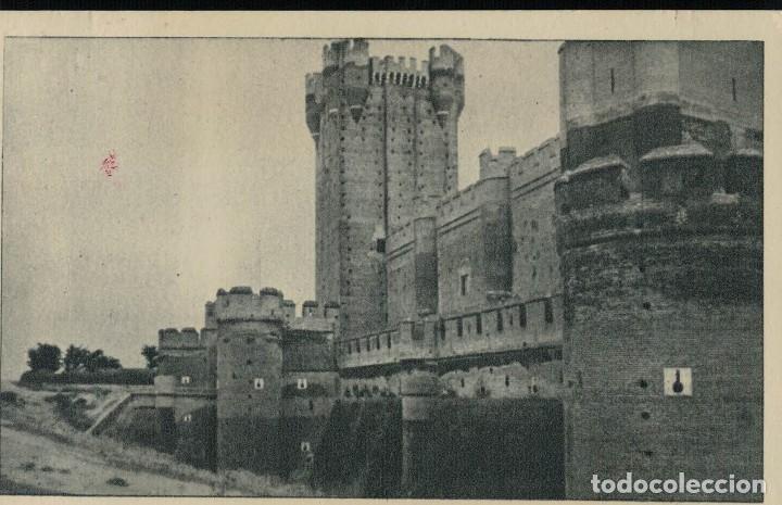 Postcards: Medina del campo. Castillo de la Mota. Ediciones La Valenciana. Huecograbado Vel&aacute;zquez. Sello 1951