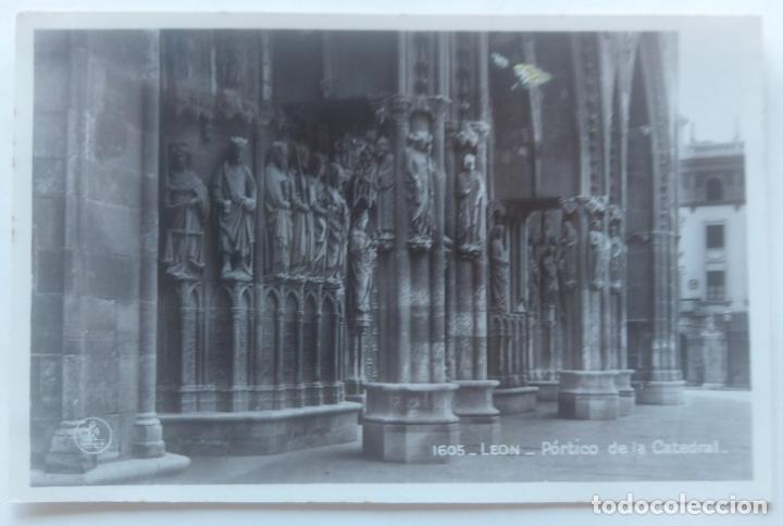 Postales: LEON PORTICO DE LA CATEDRAL - Foto 1