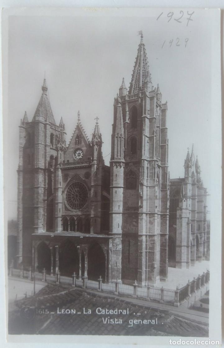 Postales: LEON CATEDRAL VISTA GENERAL