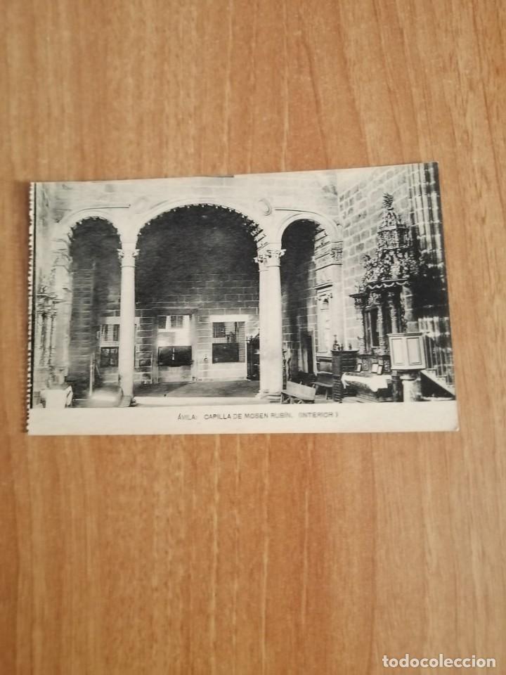 Postales: POSTAL AVILA CAPILLA DE MOSEN RUBIN INTERIOR SIN CIRCULAR