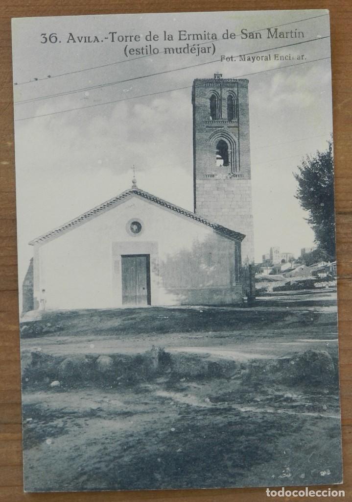 Postales: POSTAL DE AVILA, TORRE DE LA ERMITA DE SAN MARTIN, N. 36, FOT. MAYORAL ENCINAR - ED. GRAFOS, NO CIRC