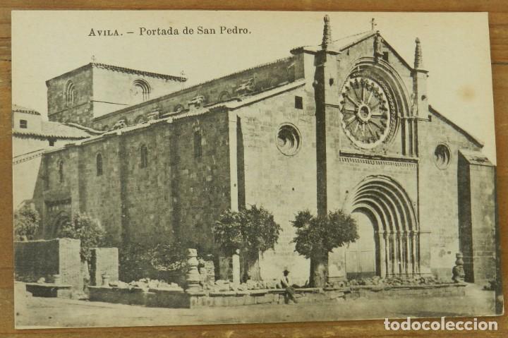 Postales: POSTAL DE AVILA, PORTADA DE SAN PEDRO, N. 21, NO CIRCULADA. FOT. LACOSTE.