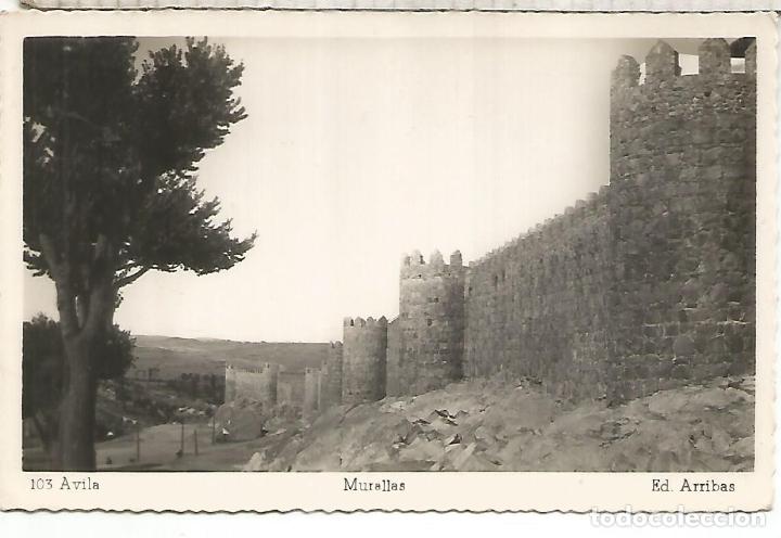 Postales: AVILA MURALLAS ESCRITA