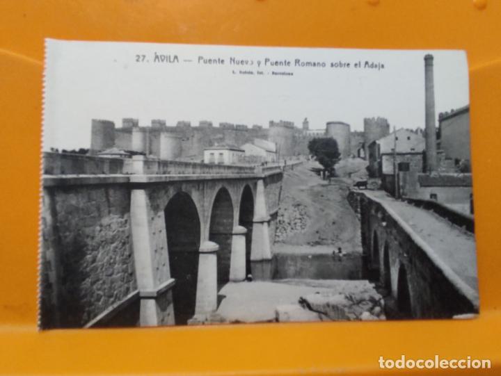 Postales: AVILA PUENTE SOBRE ADAJA ED ROISIN N&ordm; 27 SC ORIGINAL ANIMADA