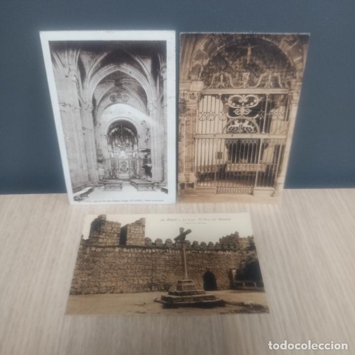 Postales: LOTE 3 POSTALES - AVILA -IGLESIA SAN PEDRO -CATEDRAL CAPILLA DE LAS CUEVAS -CRUZ ARCO DEL MARISCAL
