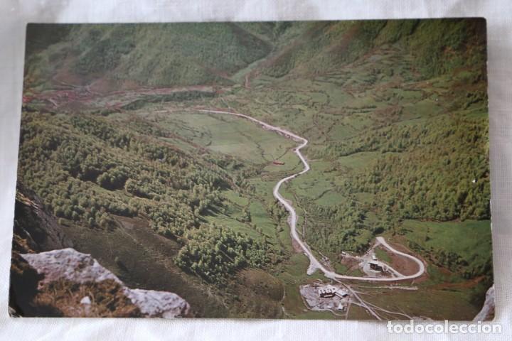 Postales: VALLE FUENTE DE TELEFERICO PICOS EUROPA PARADOR DE TURISMO Y NACIMIENTO DEL RIO DEVA 28 BUSTAMANTE