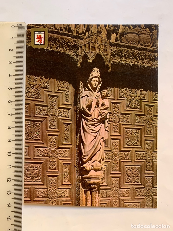 Postales: POSTAL. LEON. CATEDRAL. LA VIRGEN BLANCA. EDICIONES FISA.