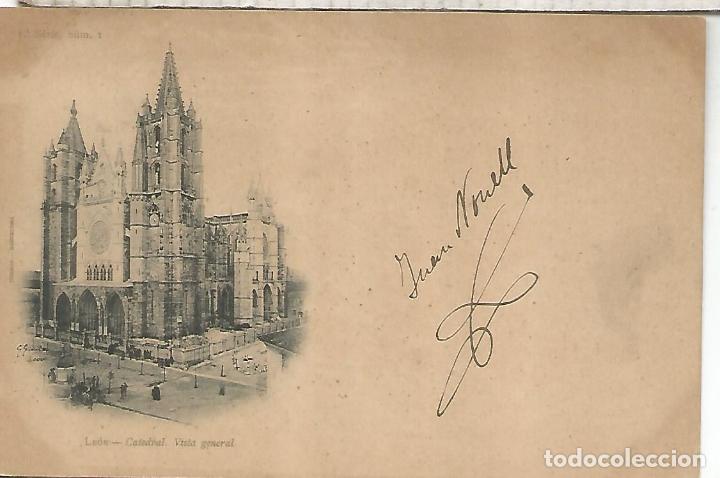Postales: LEON CATEDRAL DORSO SIN DIVIDIR - Foto 1