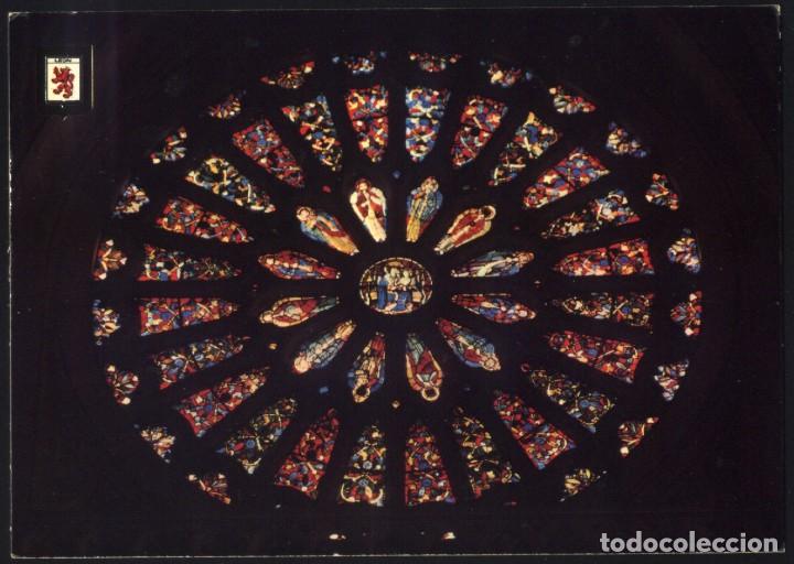 Postales: L-0762- LE&Oacute;N. CATEDRAL. ROSET&Oacute;N CENTRAL. - Foto 1