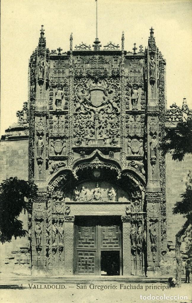 Cartoline: N&ordm; 4-VALLADOLID. San Gregorio. Fachada principal. Sin circular. ED. H.A.E.