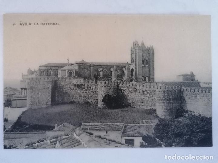 Postales: ANTIGUA POSTAL AVILA - LA CATEDRAL, FOTOTIPIA DE HAUSER Y MENET