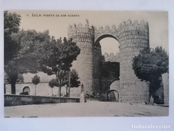 Postales: ANTIGUA POSTAL AVILA - PUERTA DE SAN VICENTE