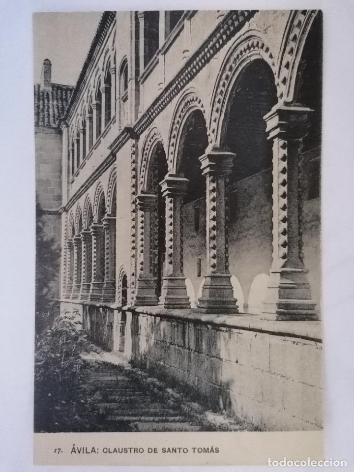 Postales: ANTIGUA POSTAL AVILA - CLAUSTRO DE SANTO TOMAS, FOTOTIPIA DE HAUSER Y MENET