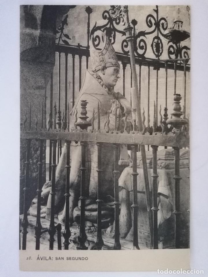 Postales: ANTIGUA POSTAL AVILA - SAN SEGUNDO, FOTOTIPIA DE HAUSER Y MENET