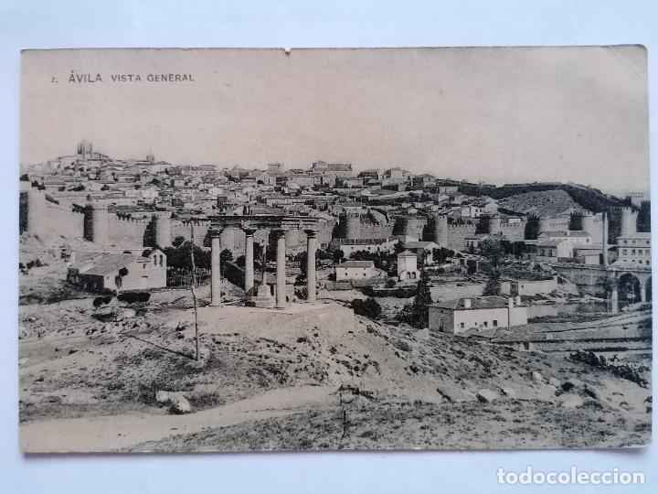 Postales: ANTIGUA POSTAL AVILA - VISTA GENERAL, FOTOTIPIA DE HAUSER Y MENET