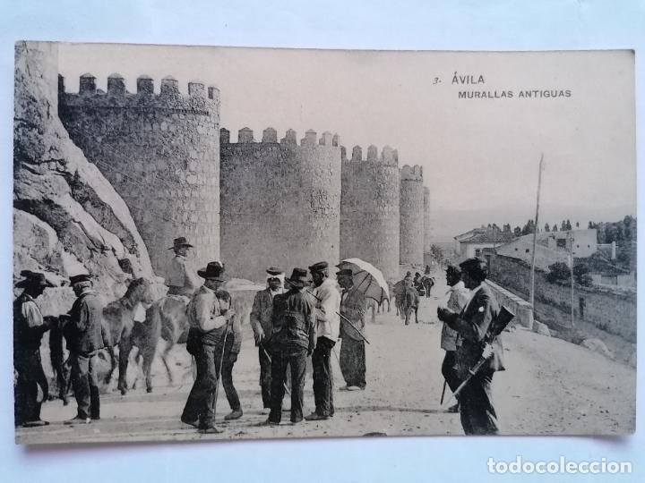 Postales: ANTIGUA POSTAL AVILA - MURALLAS ANTIGUAS, FOTOTIPIA DE HAUSER Y MENET