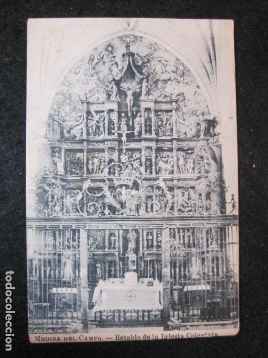 Postais: MEDINA DEL CAMPO-RETABLO DE LA IGLESIA COLEGIATA-CASA LUIS SAUS-POSTAL ANTIGUA-(85.846)