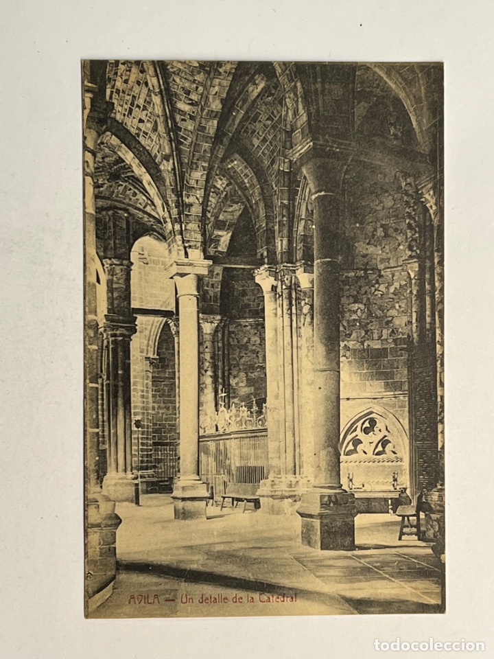 Postales: AVILA. Postal Un Detalle de la Catedral. Fototipia A. Madrano, Avila (h.1920?) S/C