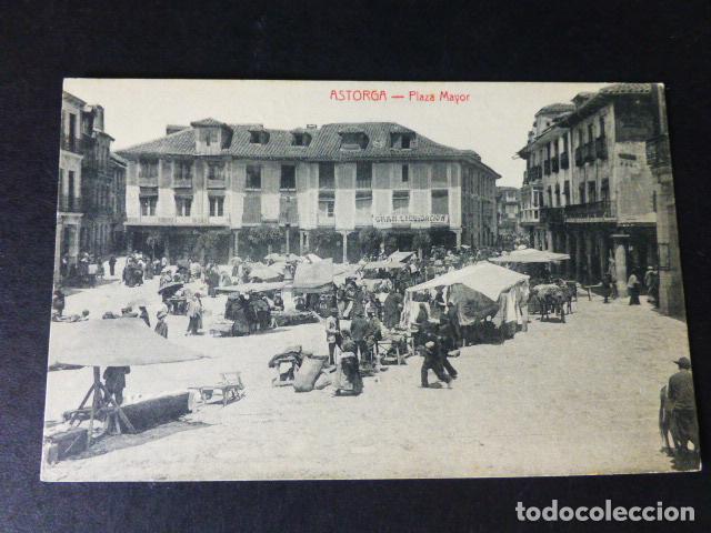 Postales: ASTORGA LEON PLAZA MAYOR - Foto 1